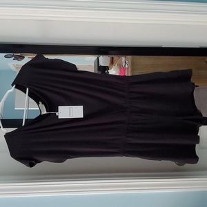 Black short sleeve romper